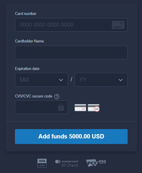 Deposite dinero en ExpertOption mediante tarjetas bancarias (Visa / Mastercard), pagos electrónicos y criptomonedas en Malasia Deposite dinero en ExpertOption mediante tarjetas bancarias (Visa / Mastercard), pagos electrónicos y criptomonedas en Malasia
