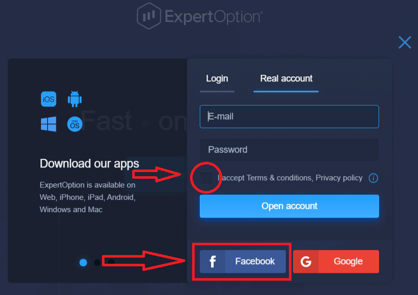 ExpertOption Tilmelding: Trin og krav til oprettelse af konto ExpertOption Tilmelding: Trin og krav til oprettelse af konto