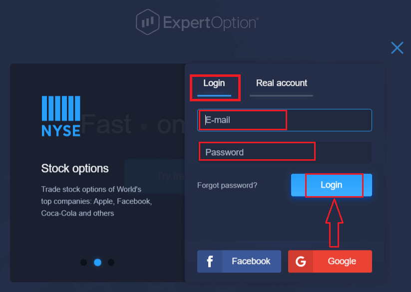 How to Login and start Trading Binary Options at ExpertOption How to Login and start Trading Binary Options at ExpertOption
