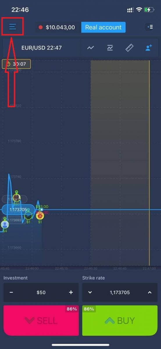 Sådan logger du på og begynder at handle med binære optioner hos ExpertOption
