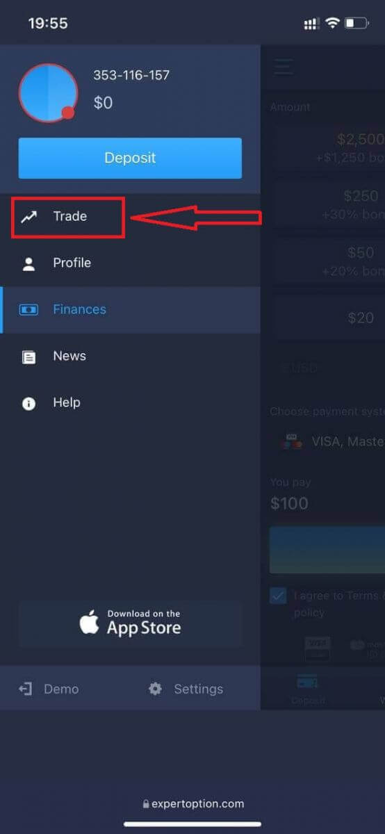 Cara Membuka Akun Perdagangan di ExpertOption Cara Membuka Akun Perdagangan di ExpertOption