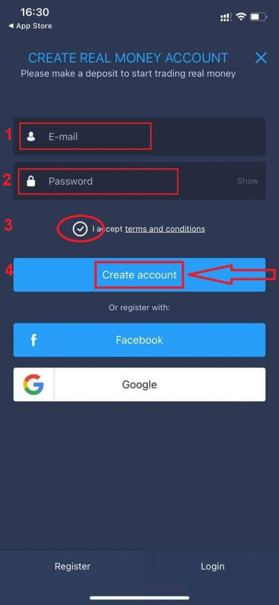 Com registrar i retirar diners a ExpertOption